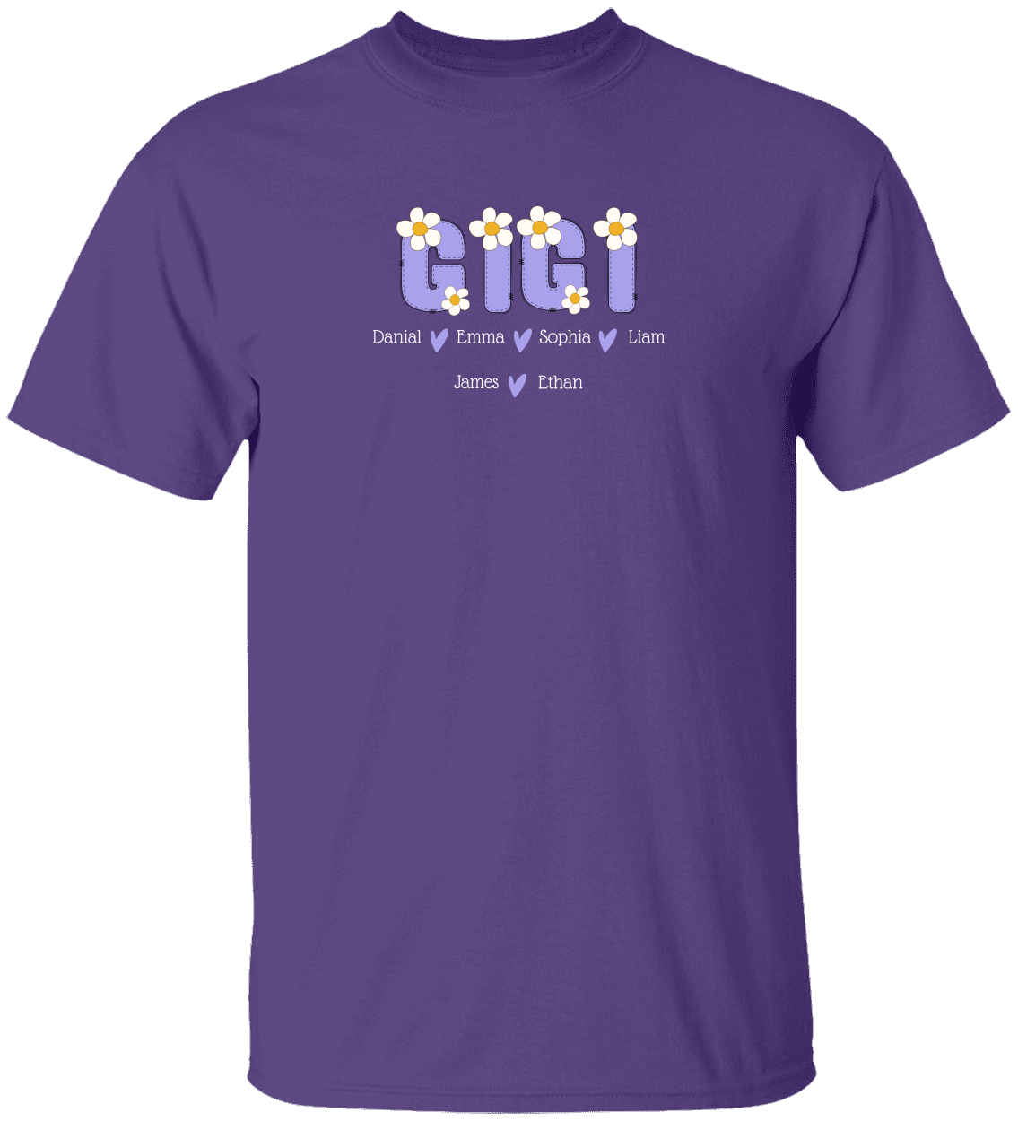 Custom Gigi Grandkids Mothers Day T-Shirt